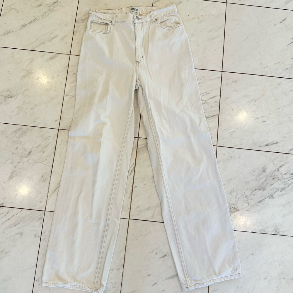 Claude Pierrot Wide Leg Jeans - ECRU